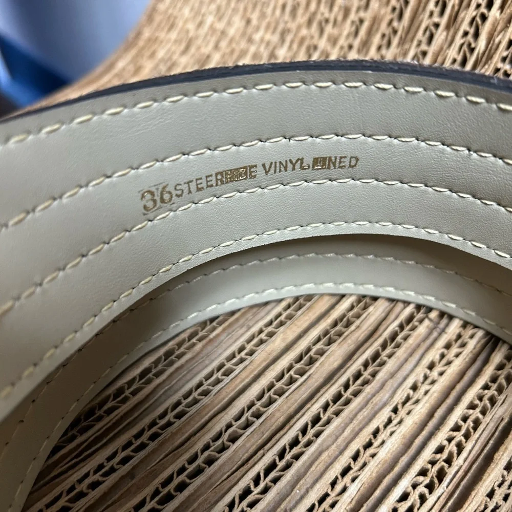 Vintage Brown Leather Belt